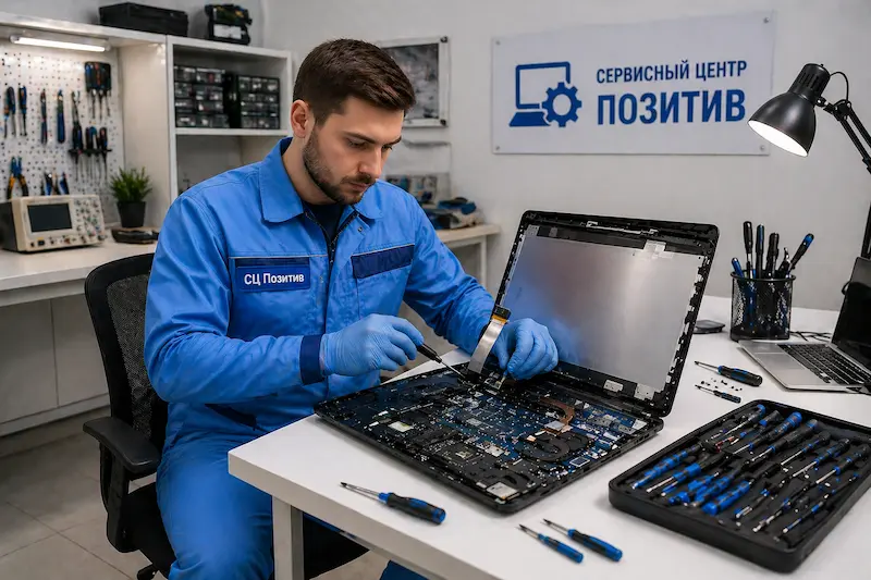 Замена шлейфа матрицы ноутбука в Краснодаре