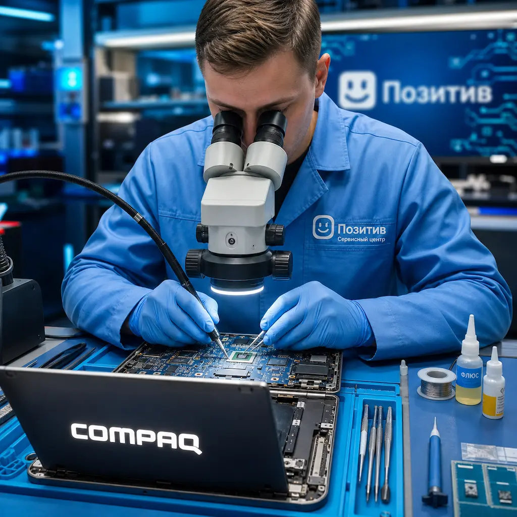 Замена видеокарты ноутбука Compaq в Краснодаре