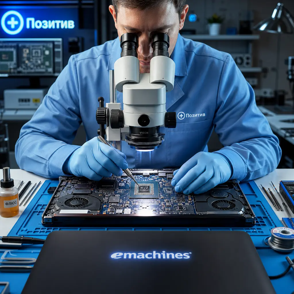 Замена видеокарты ноутбука Emachines в Краснодаре