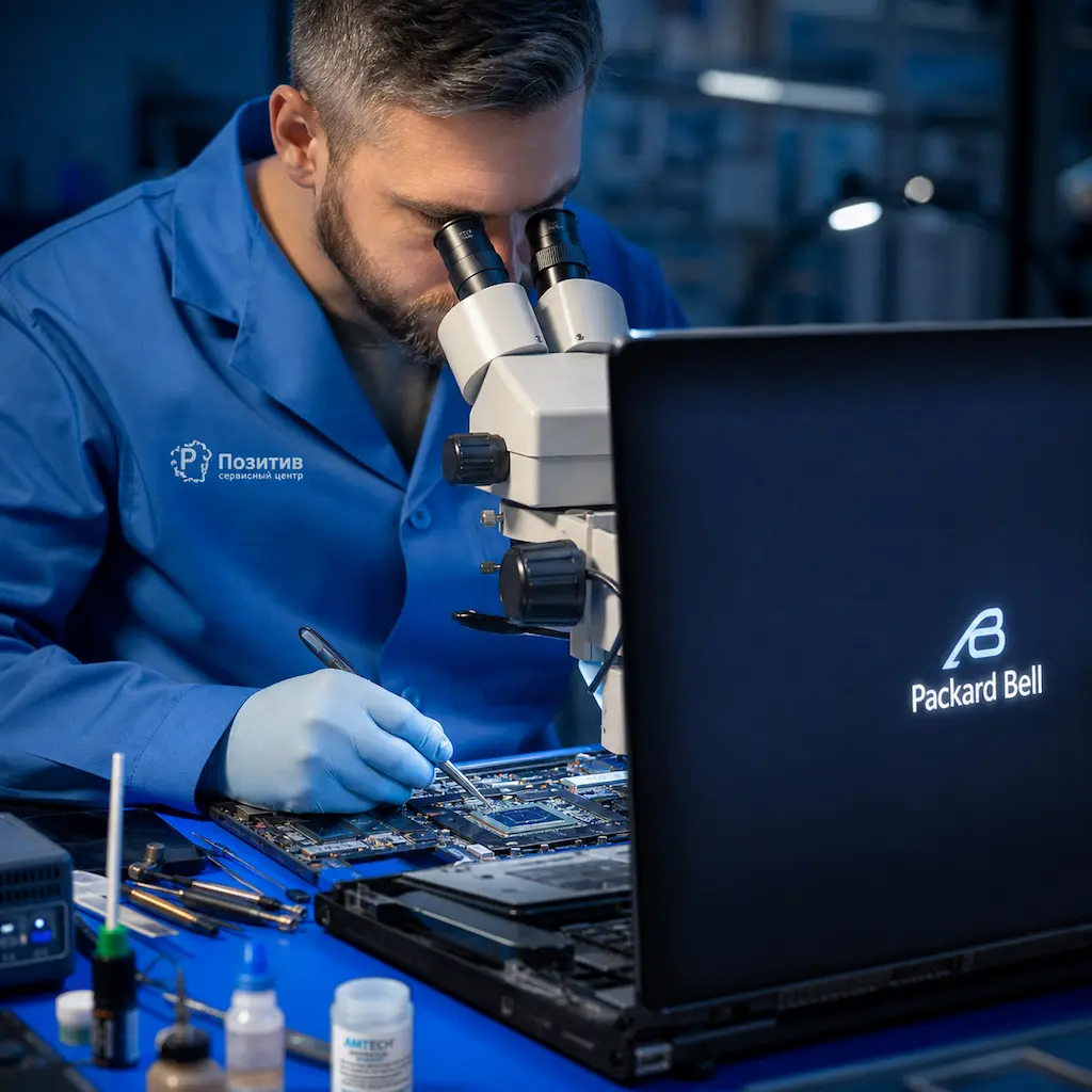 Замена видеокарты ноутбука Packard Bell в Краснодаре