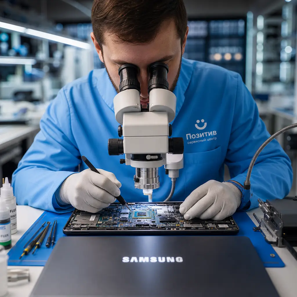 Замена видеокарты ноутбука Samsung в Краснодаре