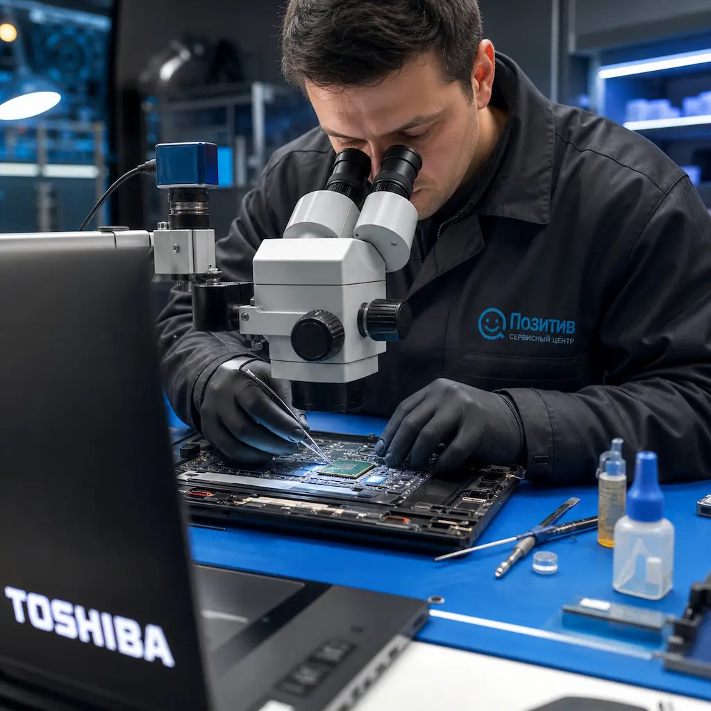 Замена видеокарты ноутбука Toshiba в Краснодаре