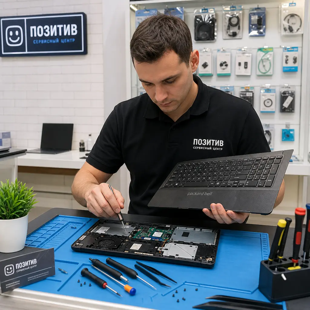 заменить клавиатуру на ноутбуке Packard Bell в Краснодаре