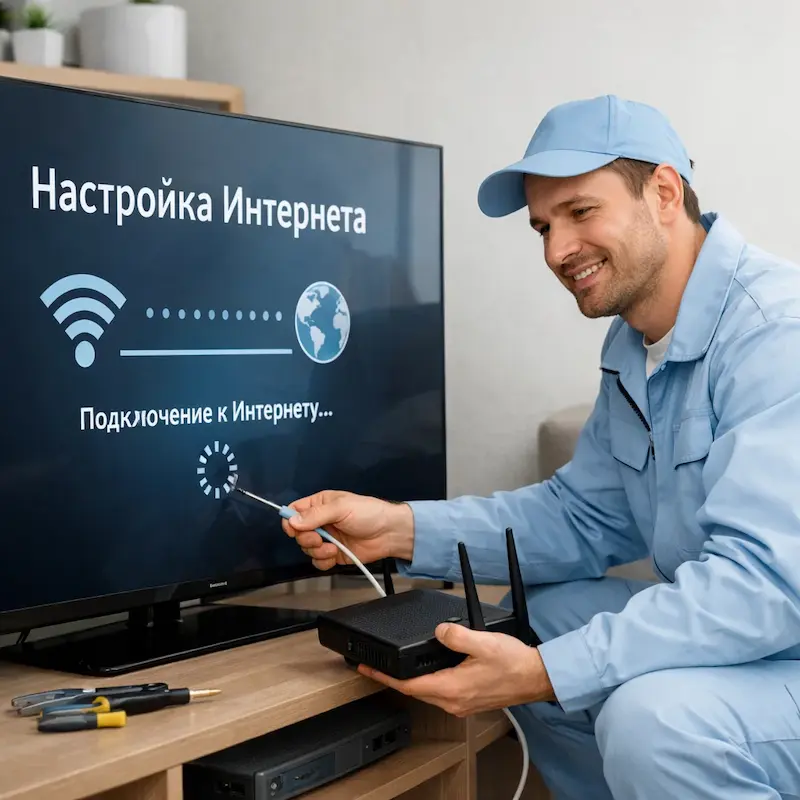 Настройка интернета на ТВ в Краснодаре