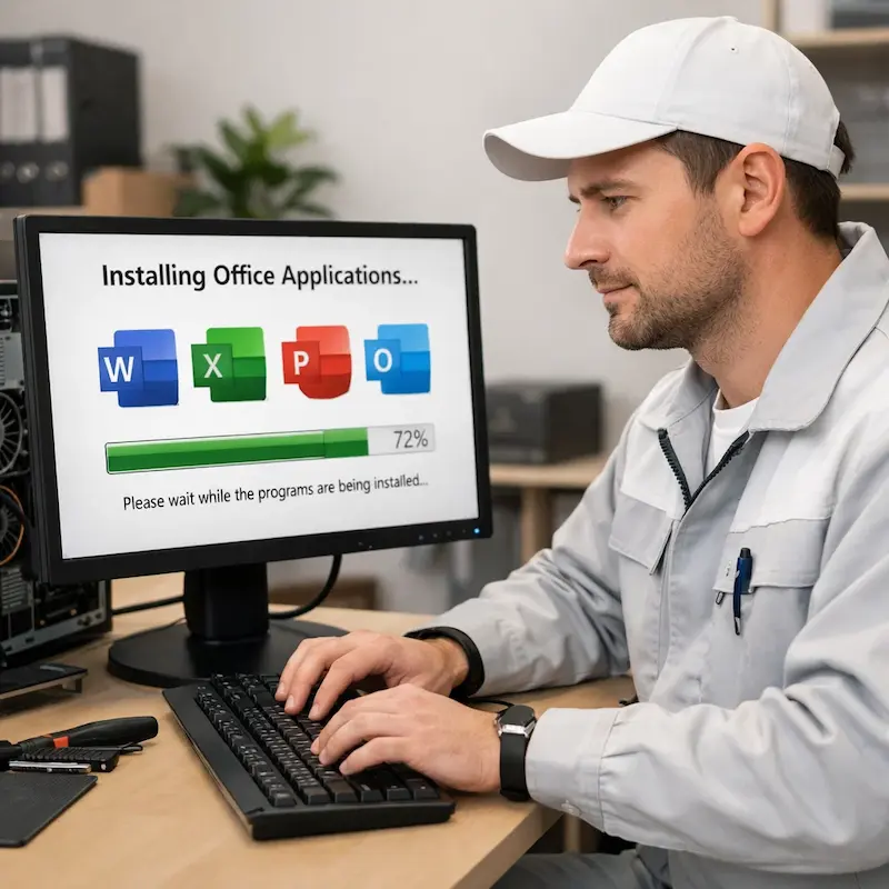 установка офисных программ на компьютер в Краснодаре
