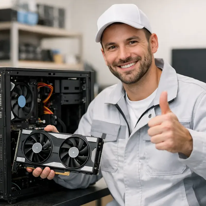 установка видеокарты на ПК в Краснодаре