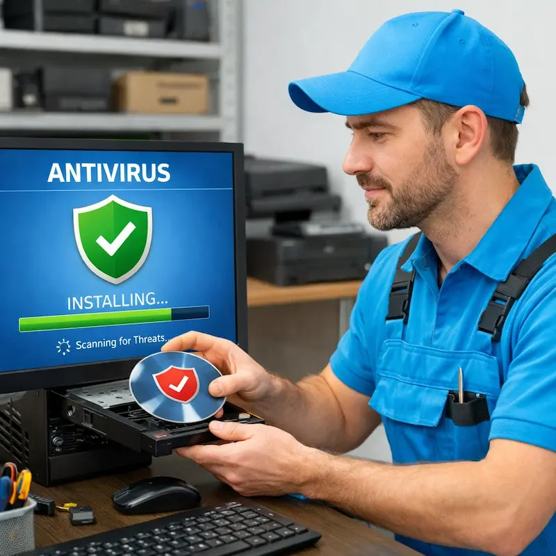 Установка антивируса в Краснодаре на дому