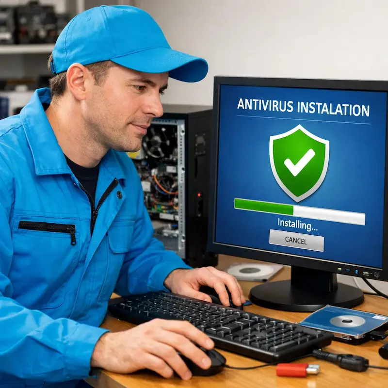 Установка антивируса на ноутбук в Краснодаре
