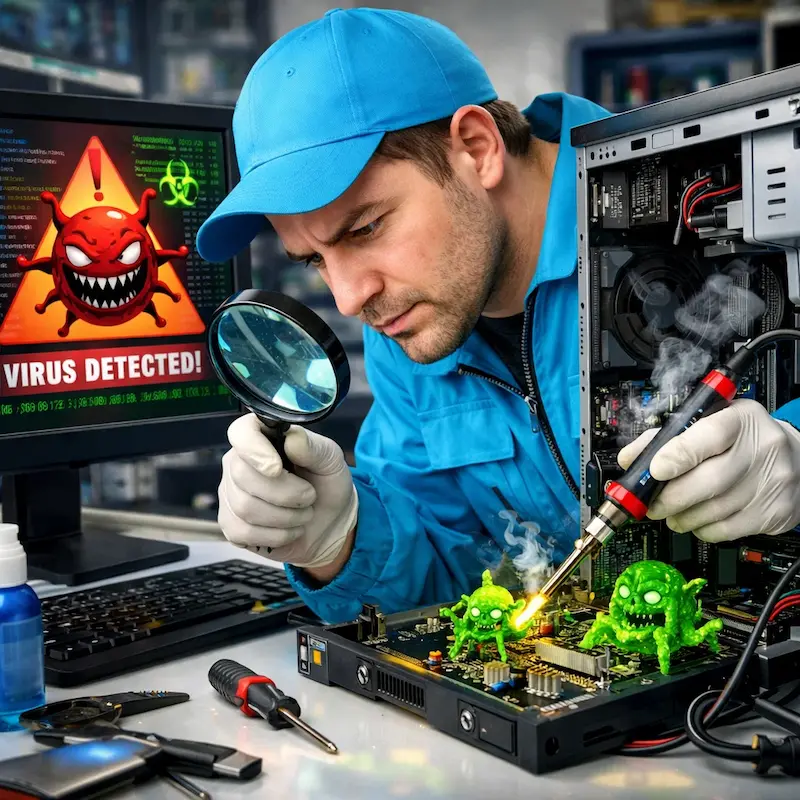 Вылечить компьютерный вирус в Краснодаре