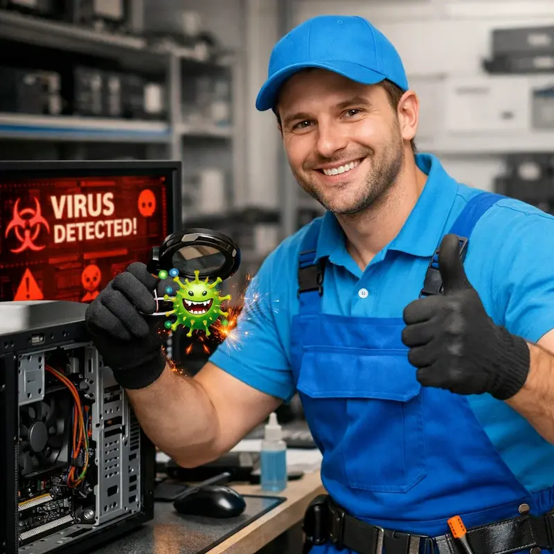 Удаление вирусов с компьютера в Краснодаре